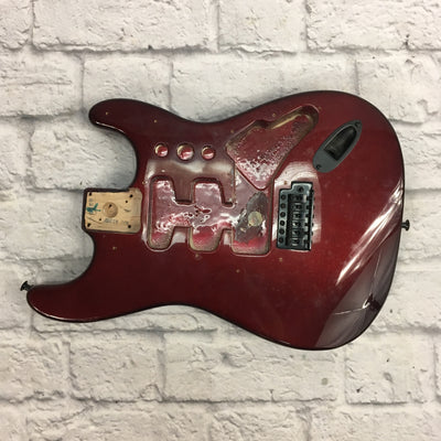 Unknown Dark Metallic Red Strat Style Body