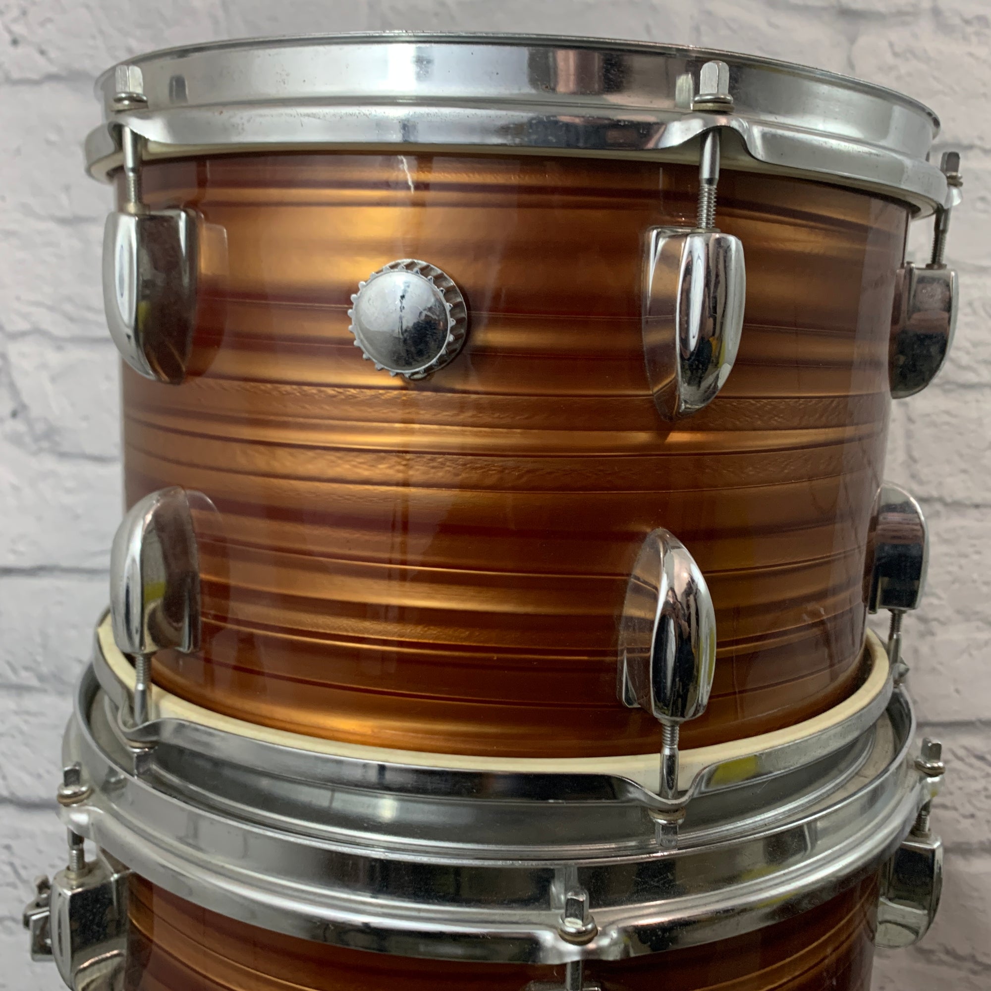 Vintage MIJ Whitehall 4pc Drum Kit Tigers Eye Wrap - 12/13/16/22