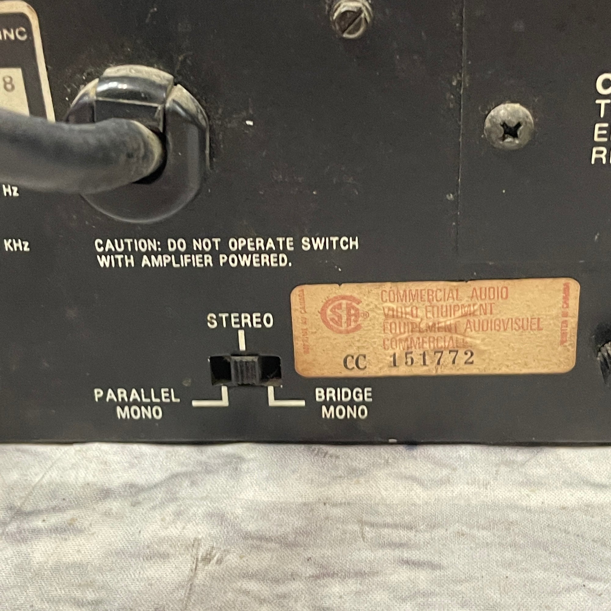 Crown Micro-Tech 1200 Power Amp