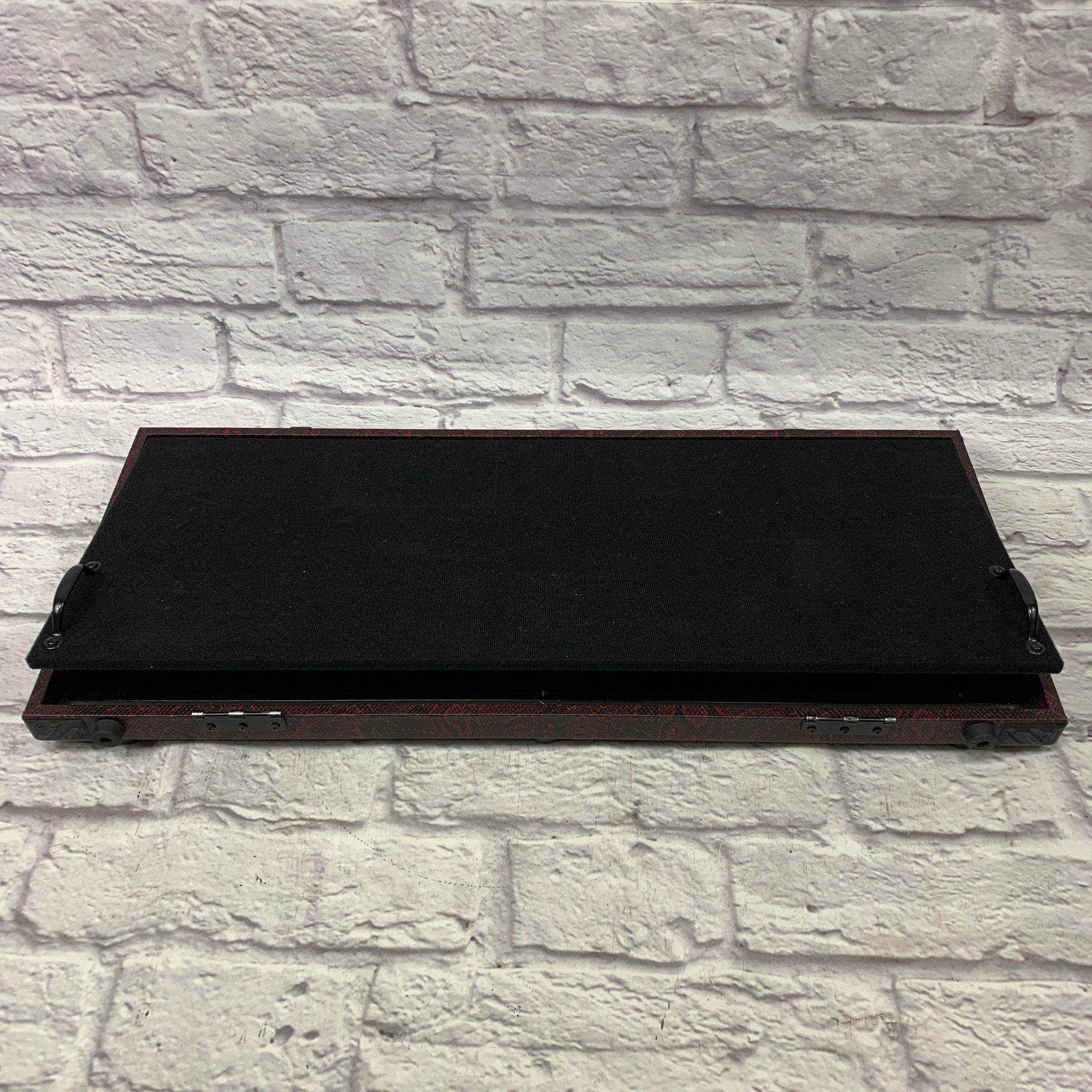 NYC Cases Custom Pedalboard Red Snakeskin