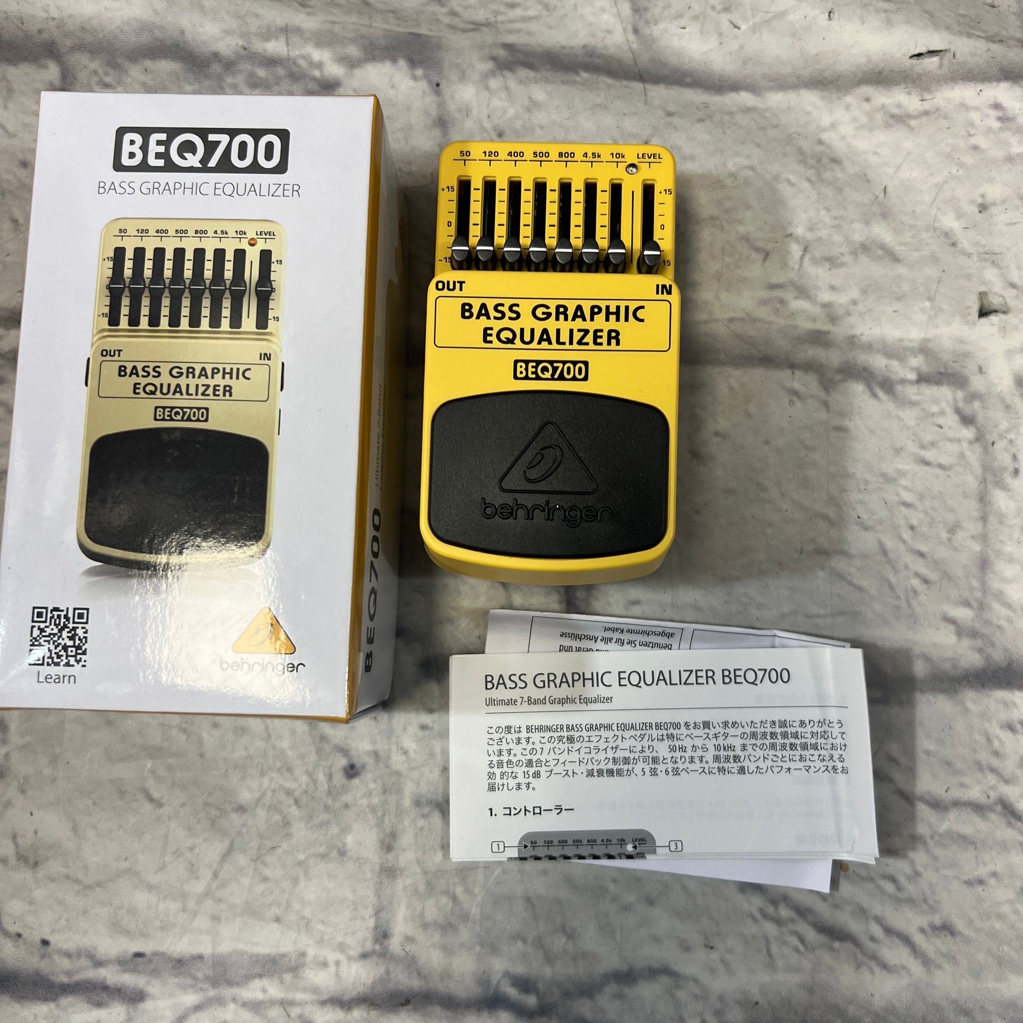 Behringer Bass Graphic EQ Equalizer Pedal