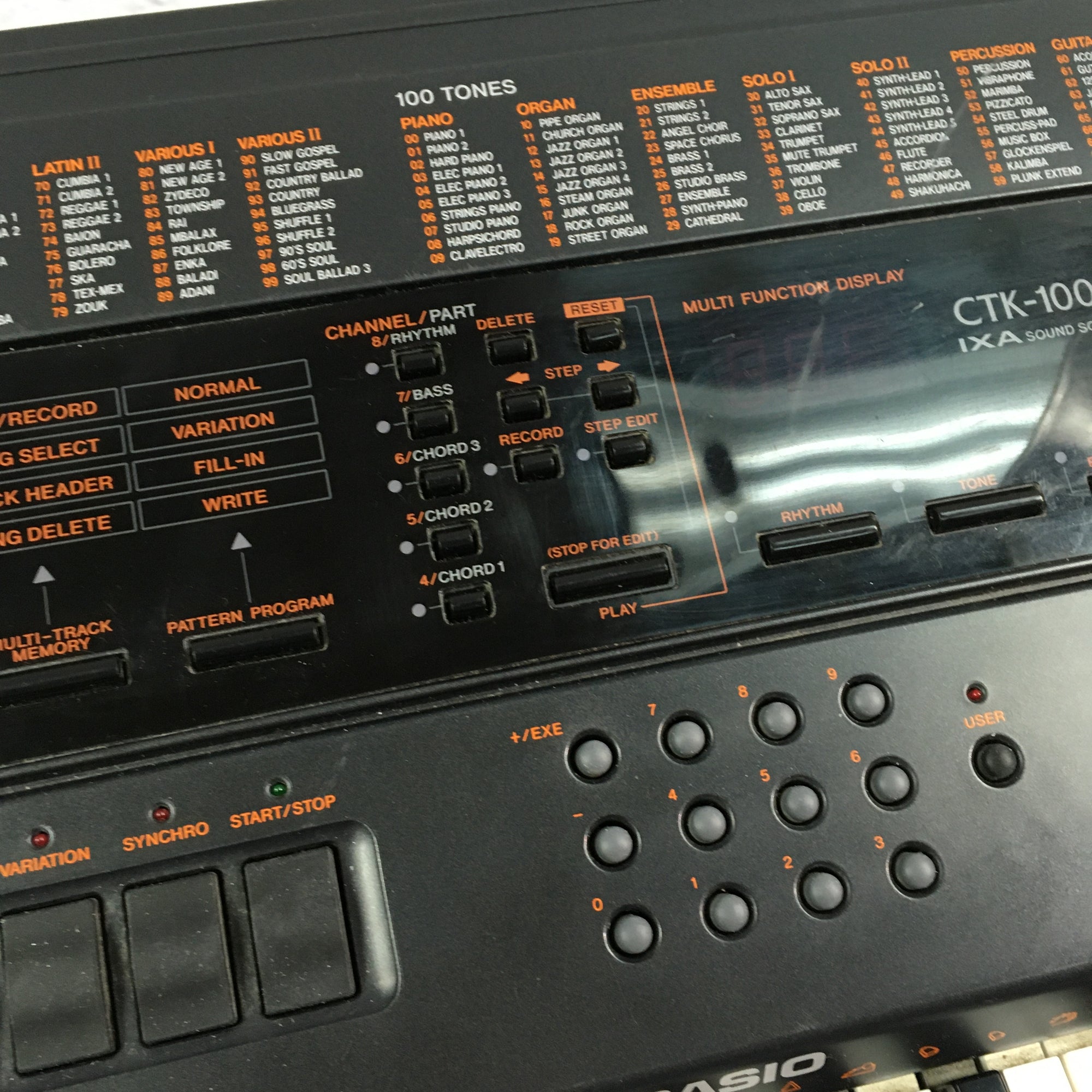 Casio CTK-1000 Digital Piano - no power supply