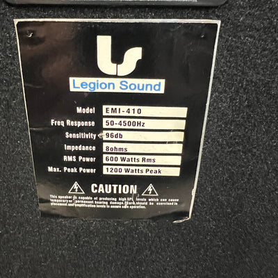 Legion Sound EMI-410 4x10 8ohm 600 Watt