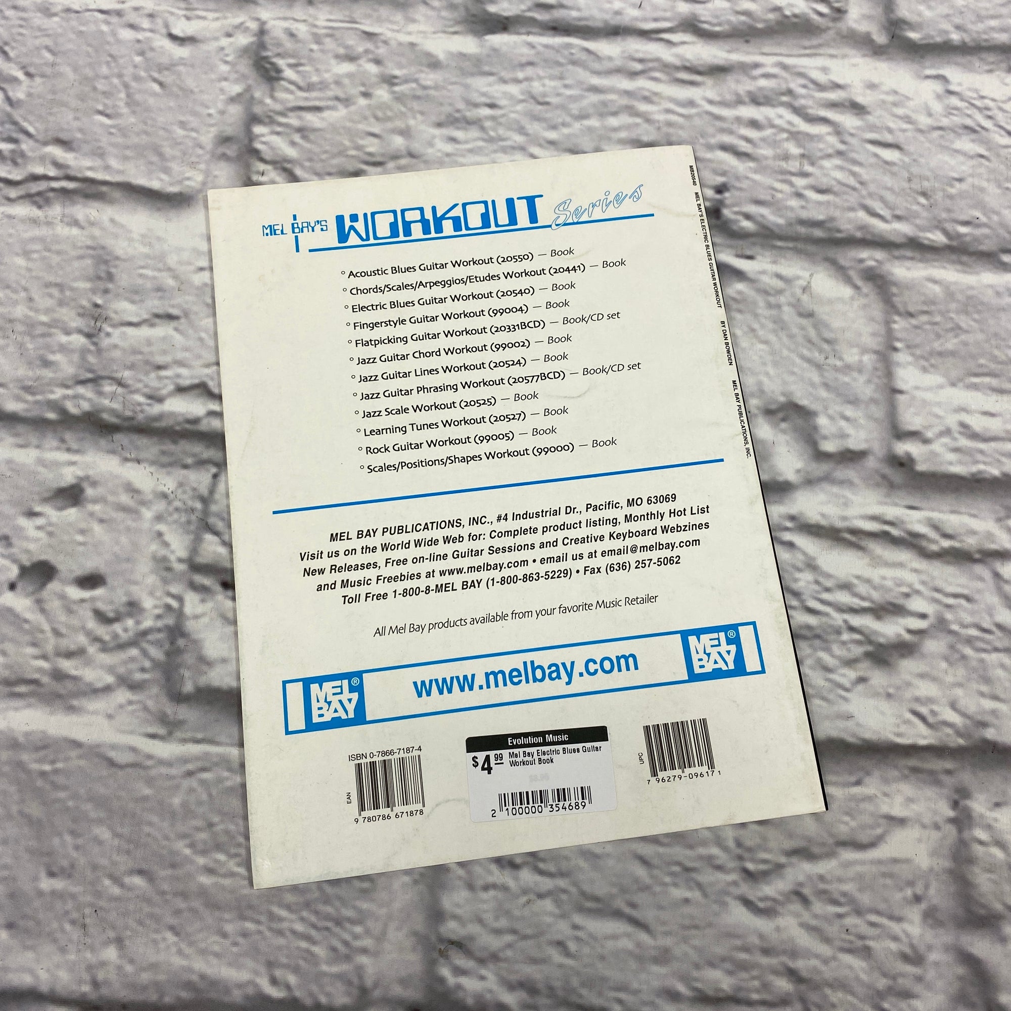 Mel Bay Electric Blues Guitar Workout Book