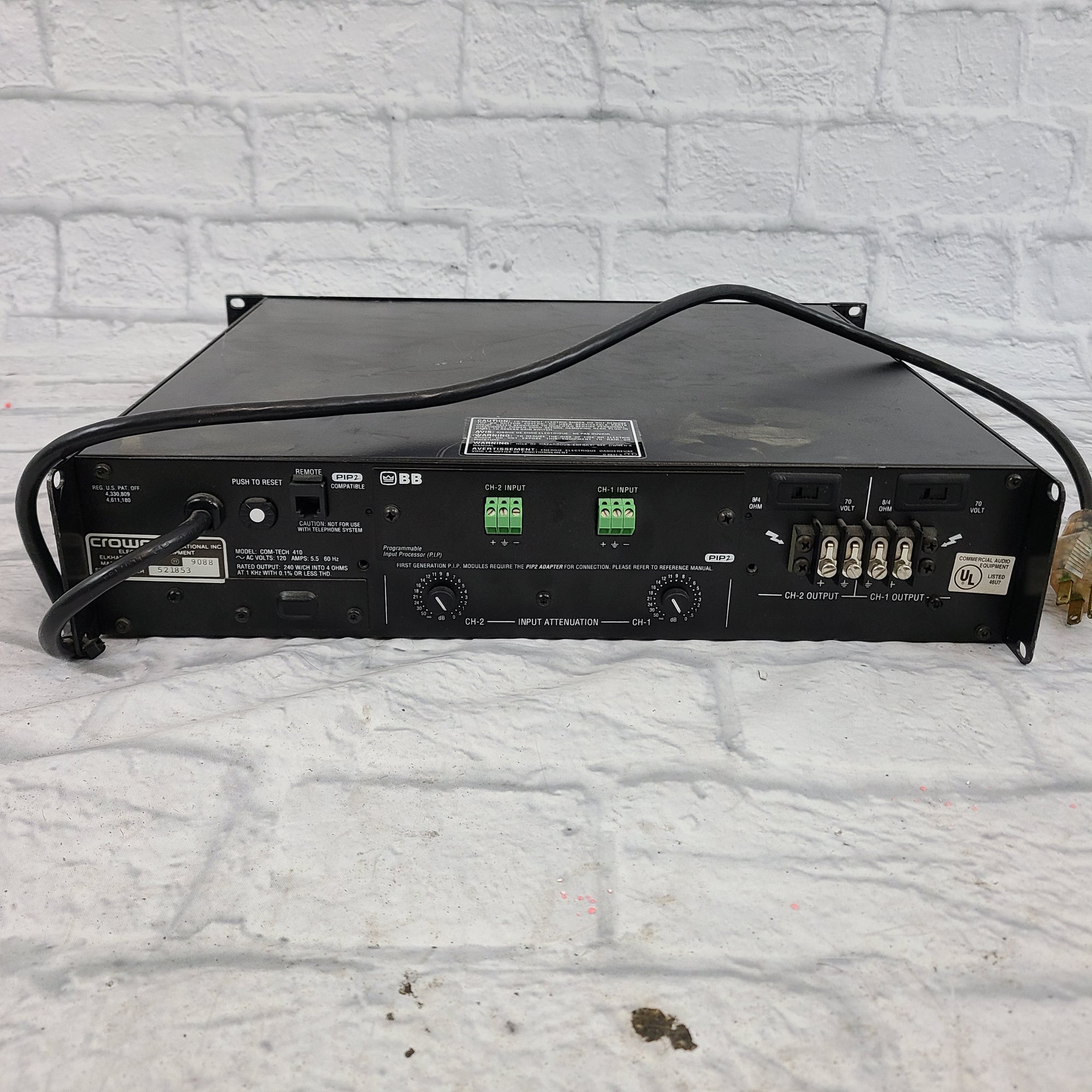 Crown ComTech 410 Power Amp Evolution Music