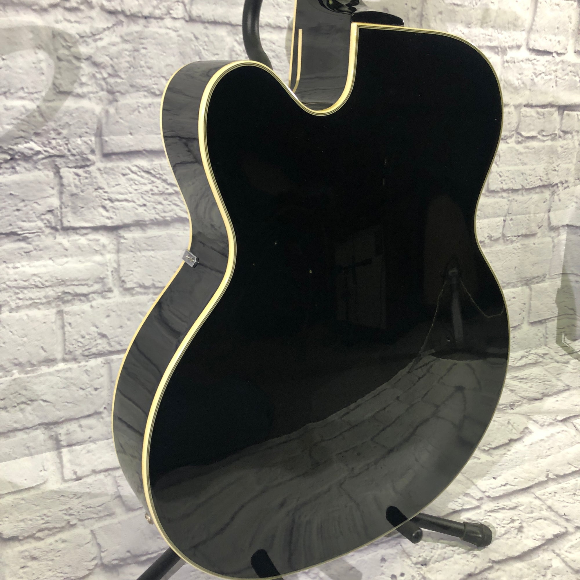 DeArmond X155 Hollow Body Electric Guitar - Black