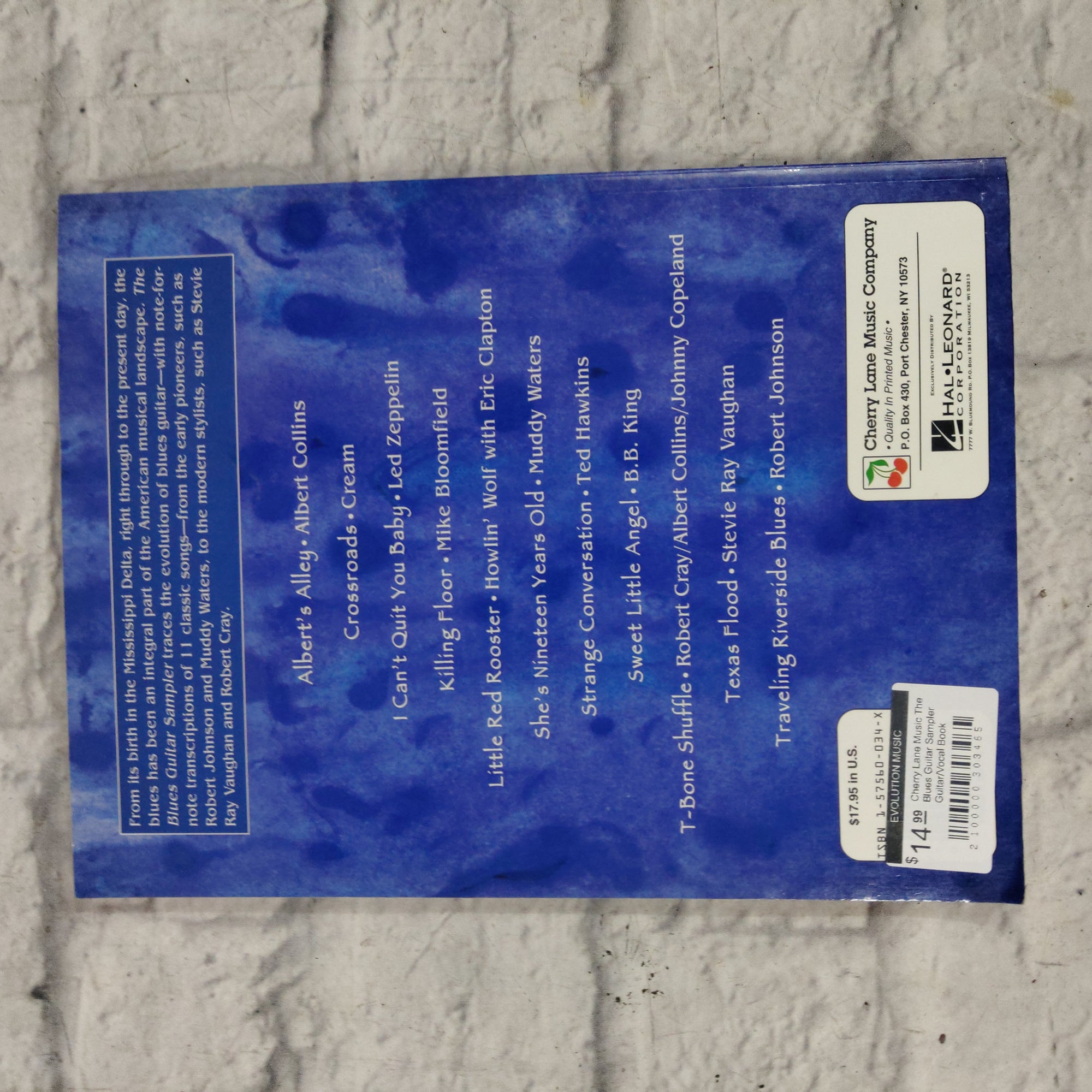 Cherry Lane Music The Blues Guitar Sampler Guitar/Vocal Book