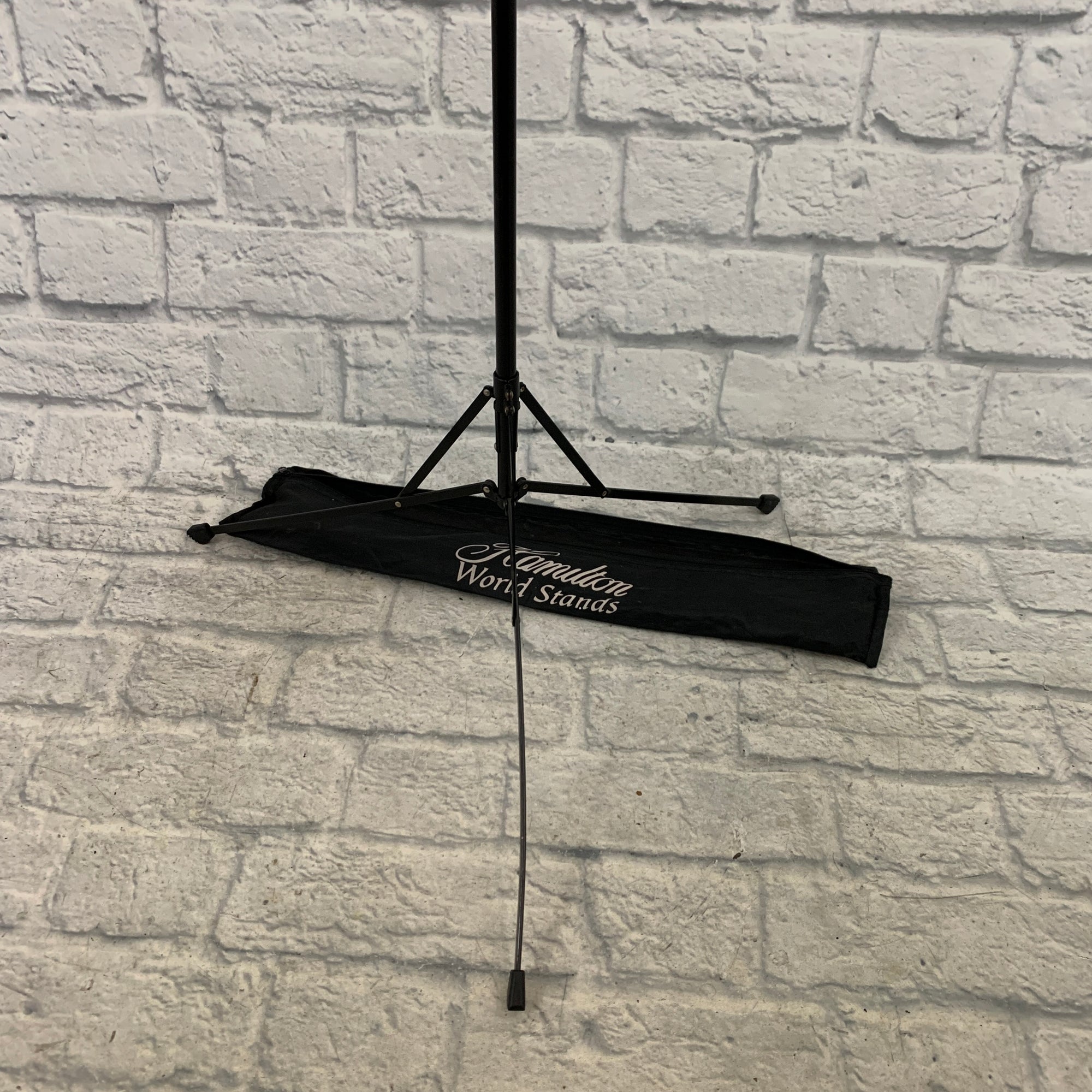 On Stage Black Foldable Music Stand (Hamilton Bag)