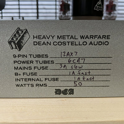 Dean Costello Audio Heavy Metal Warfare 50W Head