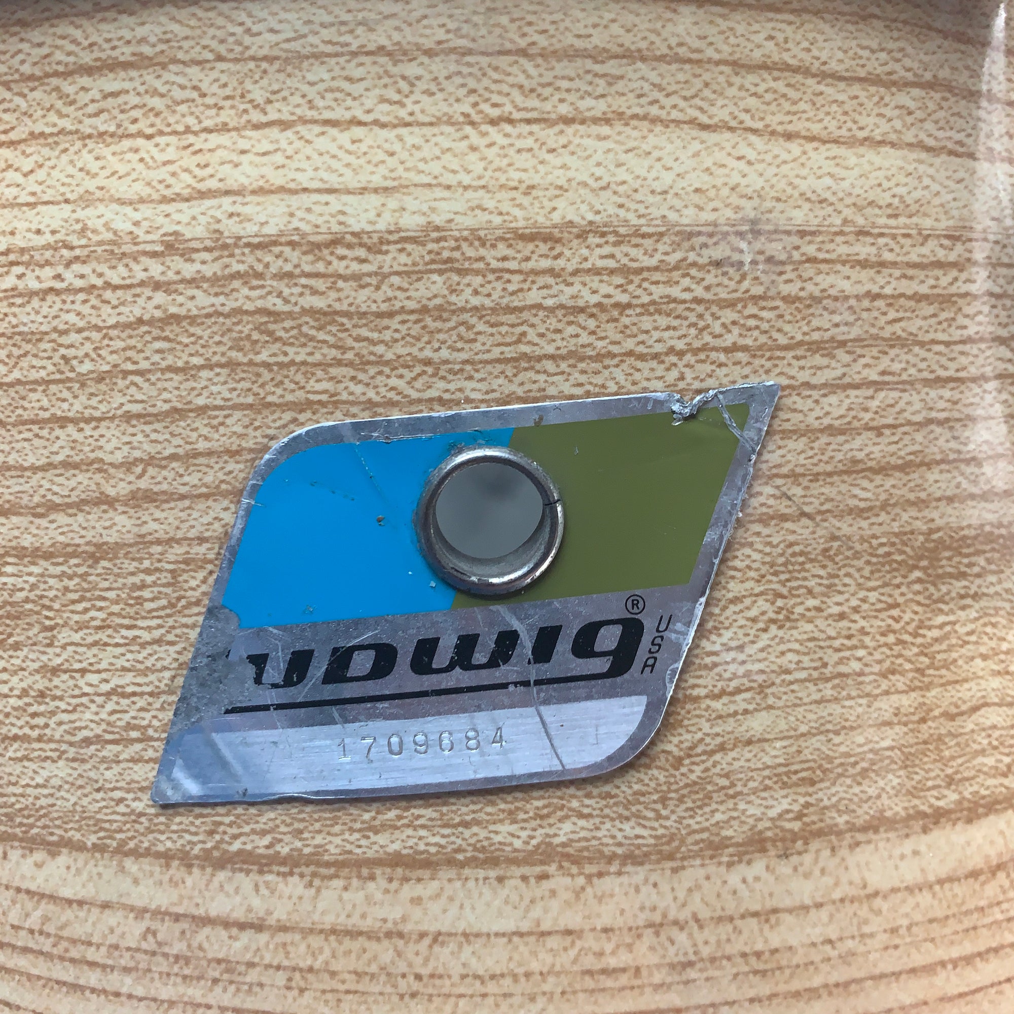 Vintage Ludwig 10 & 12 Butcher Block Concert Toms