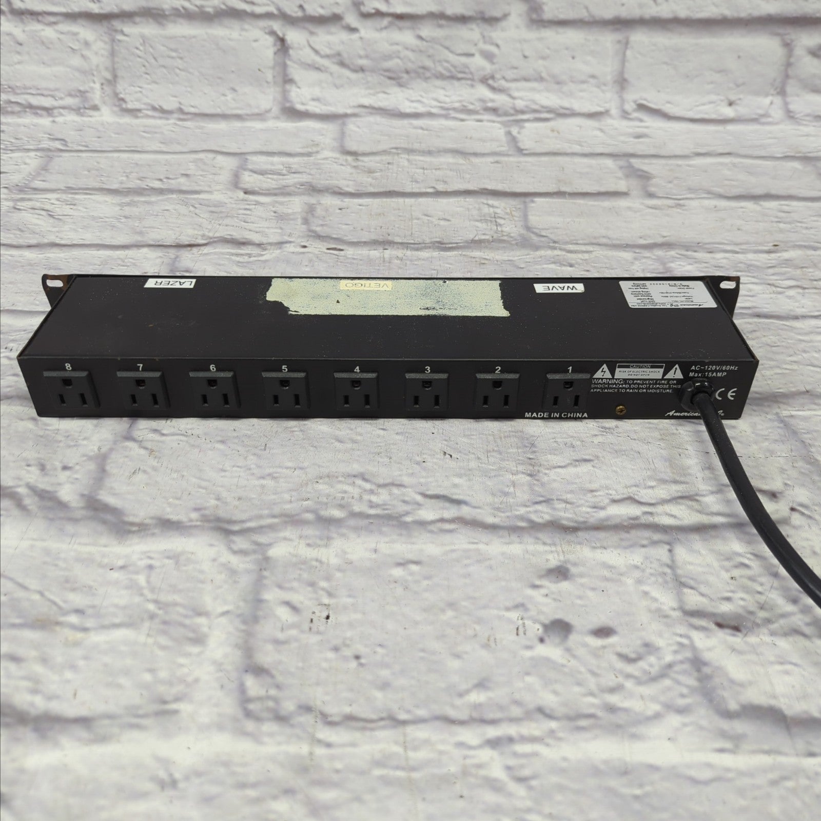 American DJ PC-100A 8 Channel Lighting Power Center Power Conditioner