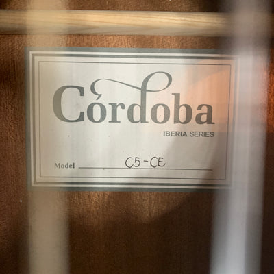 Cordoba Iberia Series C5-CE Classical Acoustic Electric Guitar w/ Hard Case