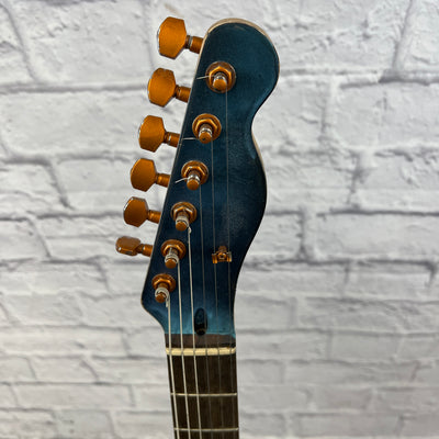 Unknown Telecaster Style Solid Body Metallic Blue