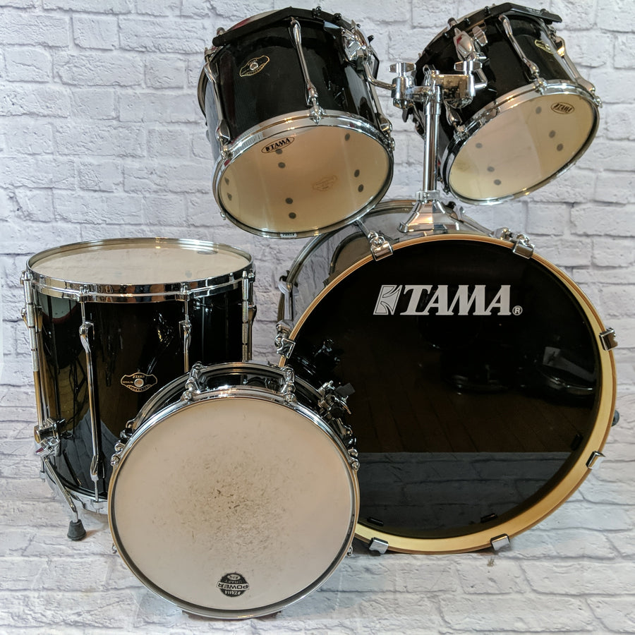 Tama Superstar 5 Piece Black Maple Drum Kit 22, 16, 13, 12, 14