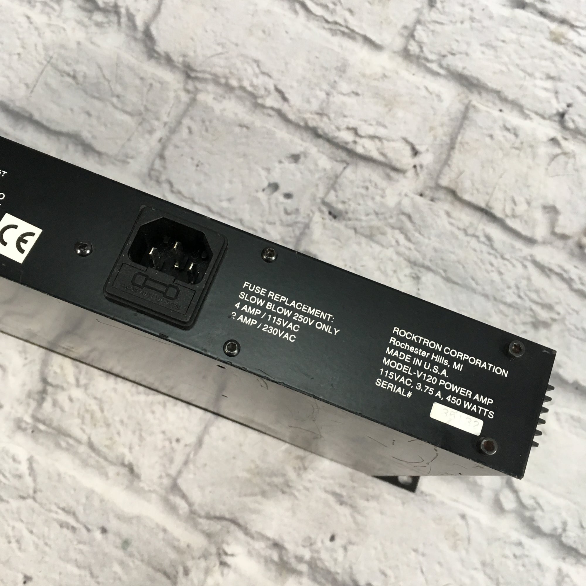 Rocktron Velocity 120 1U Power Amp