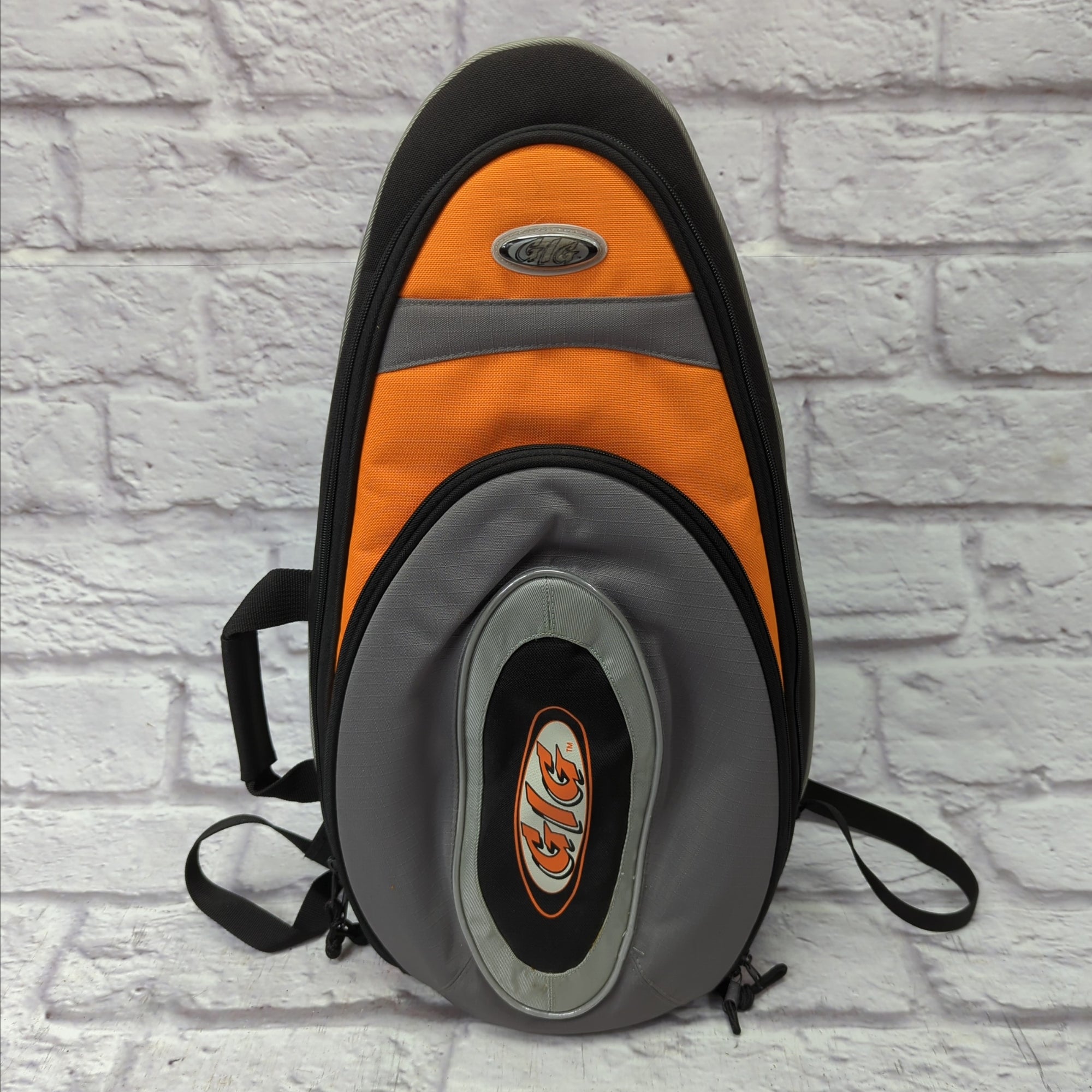 Gig Trumpet Backpack Gig Bag Case - Black and Orange