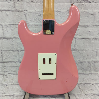 Austin Pink Stratocaster with Bridge Humbucker Electric Guitar