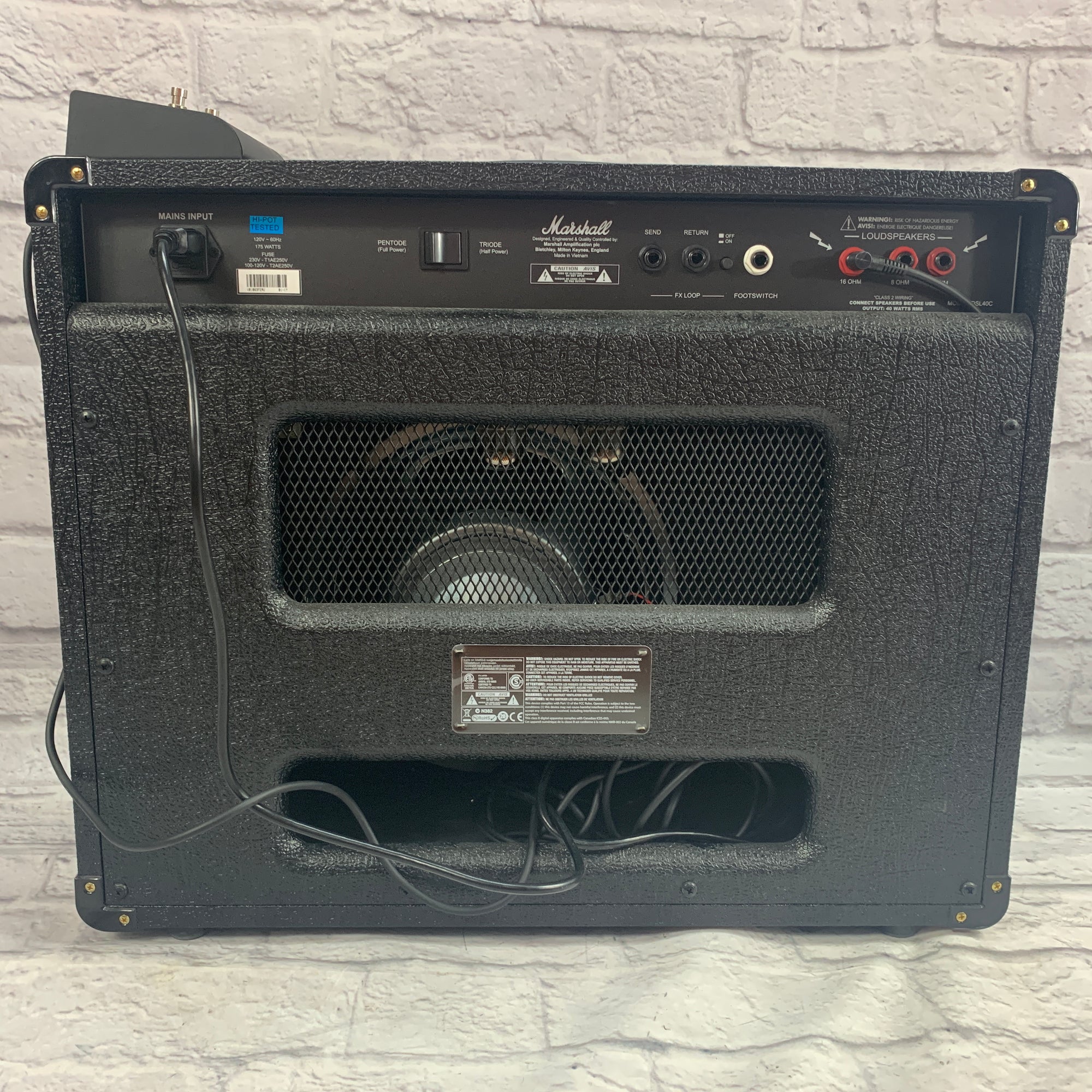 Marshall DSL40C 1x12 Tube Combo Amp with Footswitch Evolution Music