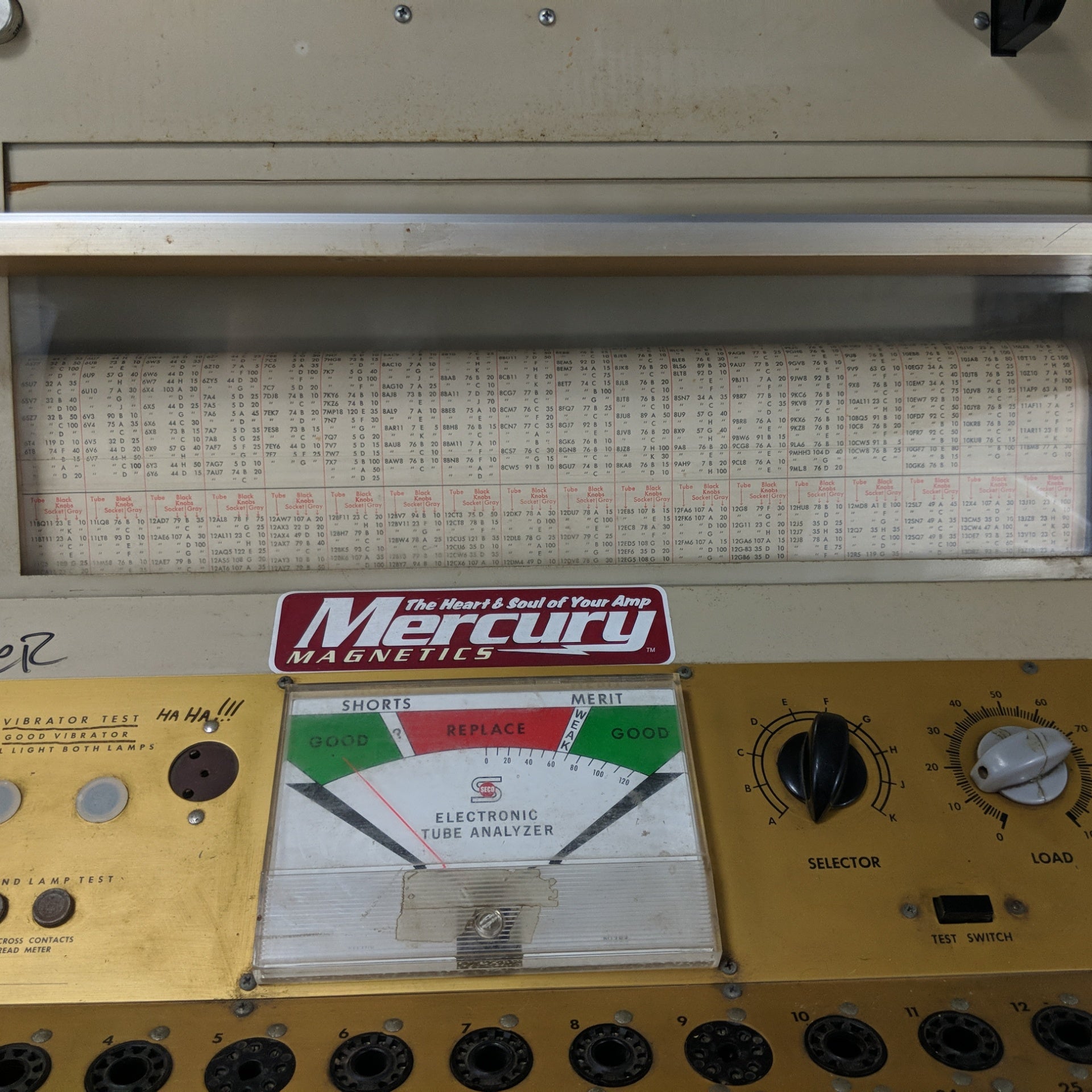 Seco Electronics Electronic Tube Analyzer 1100