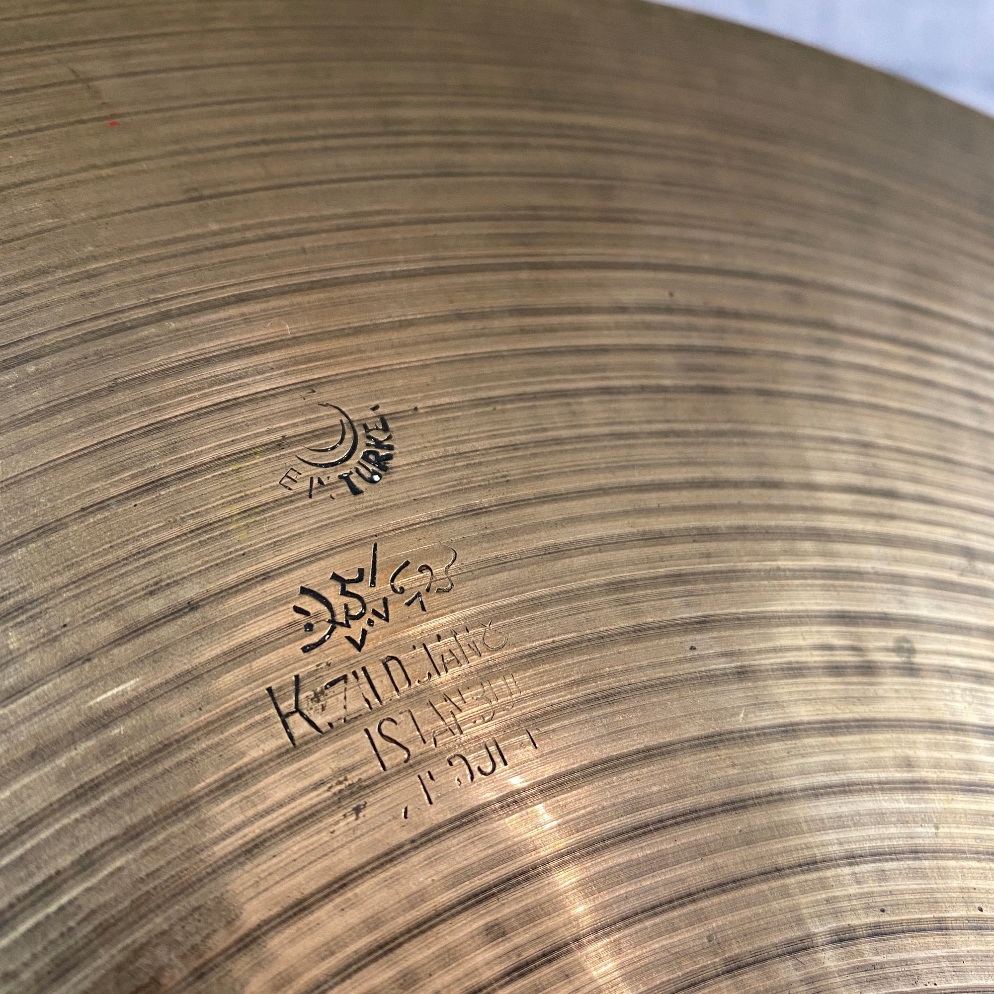 Vintage 1950s Zildjian K Istanbul 16" Crash Cymbal - 1100g
