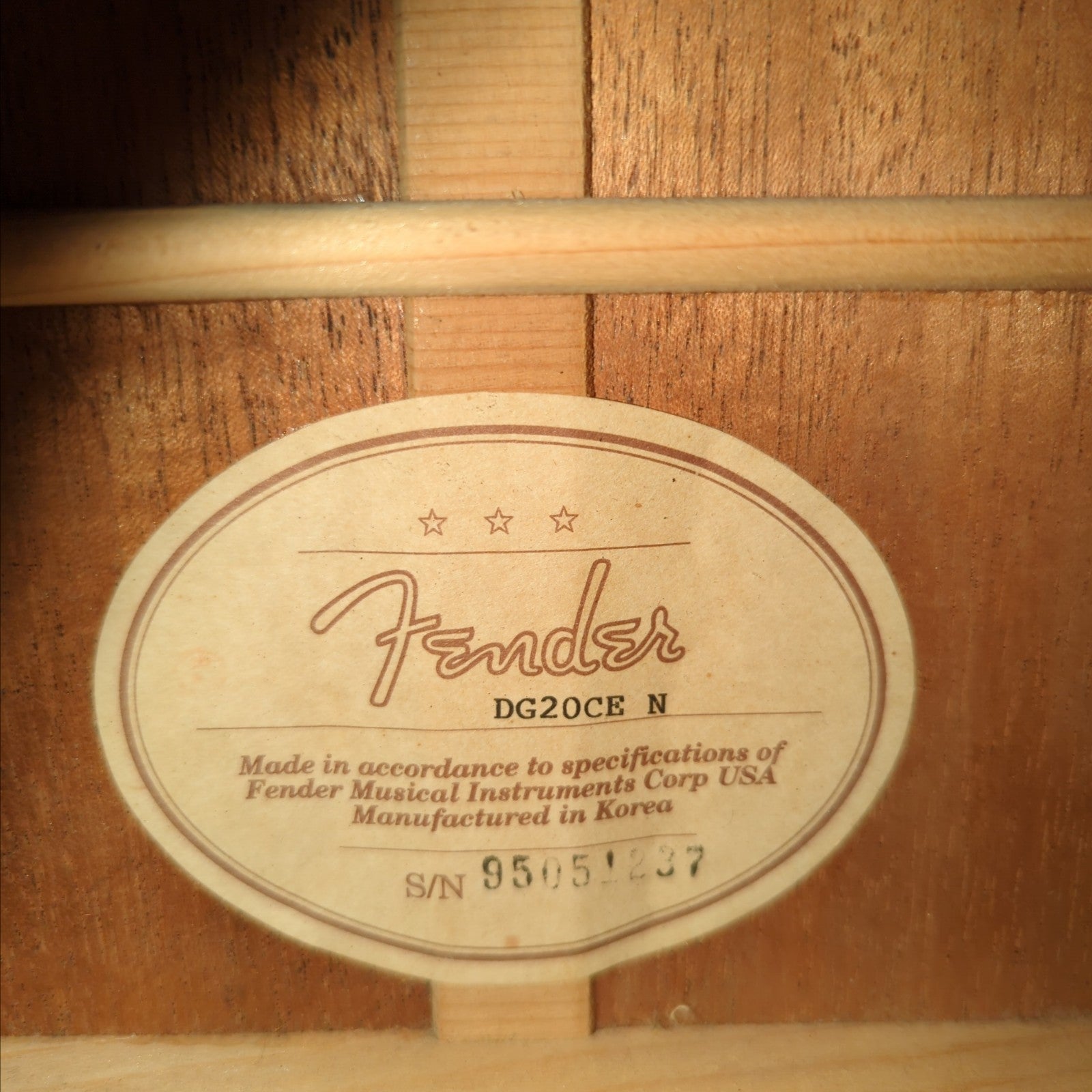 Fender DG20CE N Acoustic Guitar