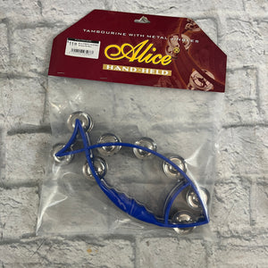 Alice ATB003 Hand-Held Tambourine Blue