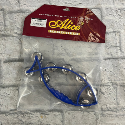 Alice ATB003 Hand-Held Tambourine Blue