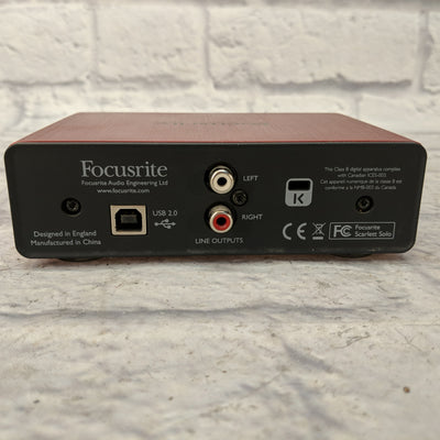 Focusrite Scarlett Solo Audio Interface