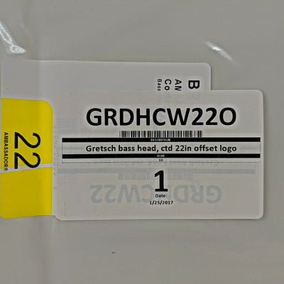 Gretsch 22 Offset Bass Drum Head