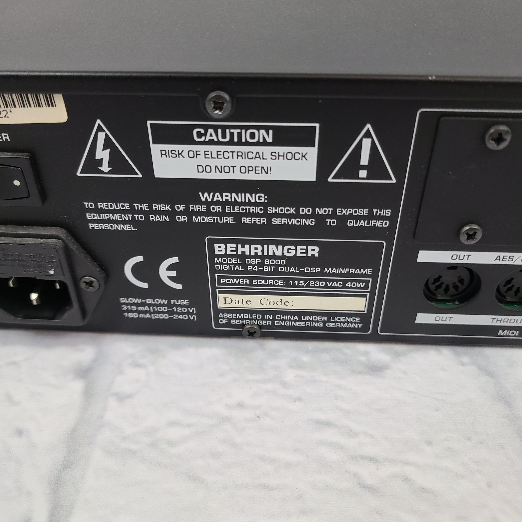 Behringer UltraCurve Pro 24-Bit Dual-DSP 8024