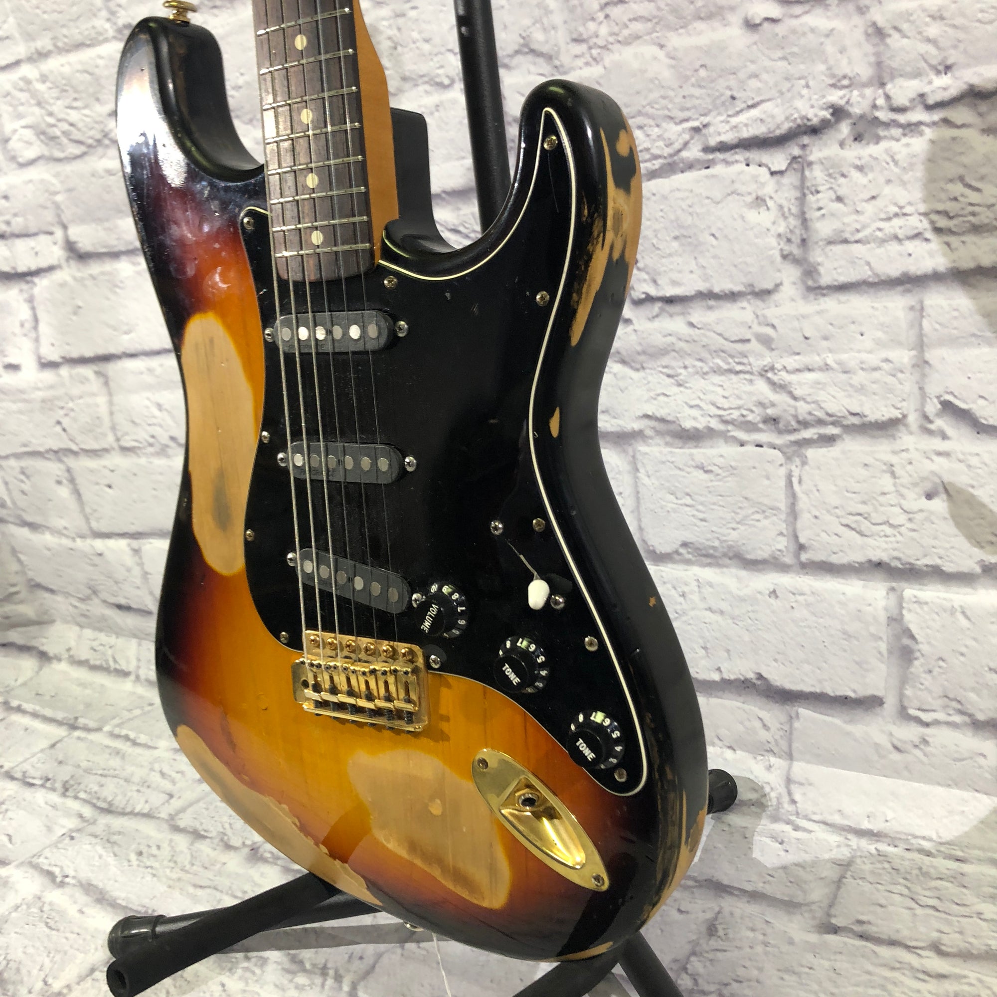 Partscaster Relic Electric Guitar SRV Rio Grande Fender