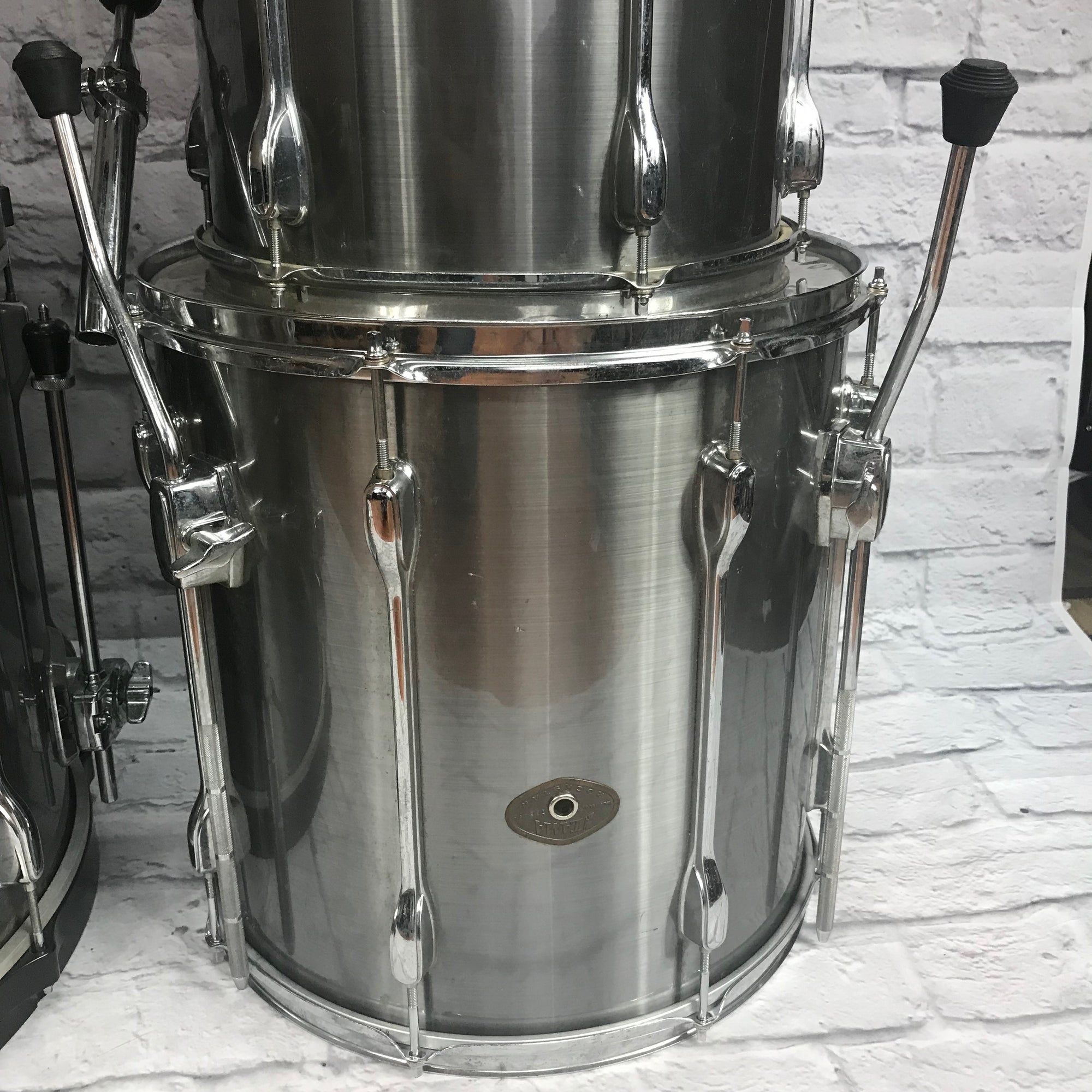 ** Tama Rockstar 5pc Drum Set Made in Japan Brushed Metal