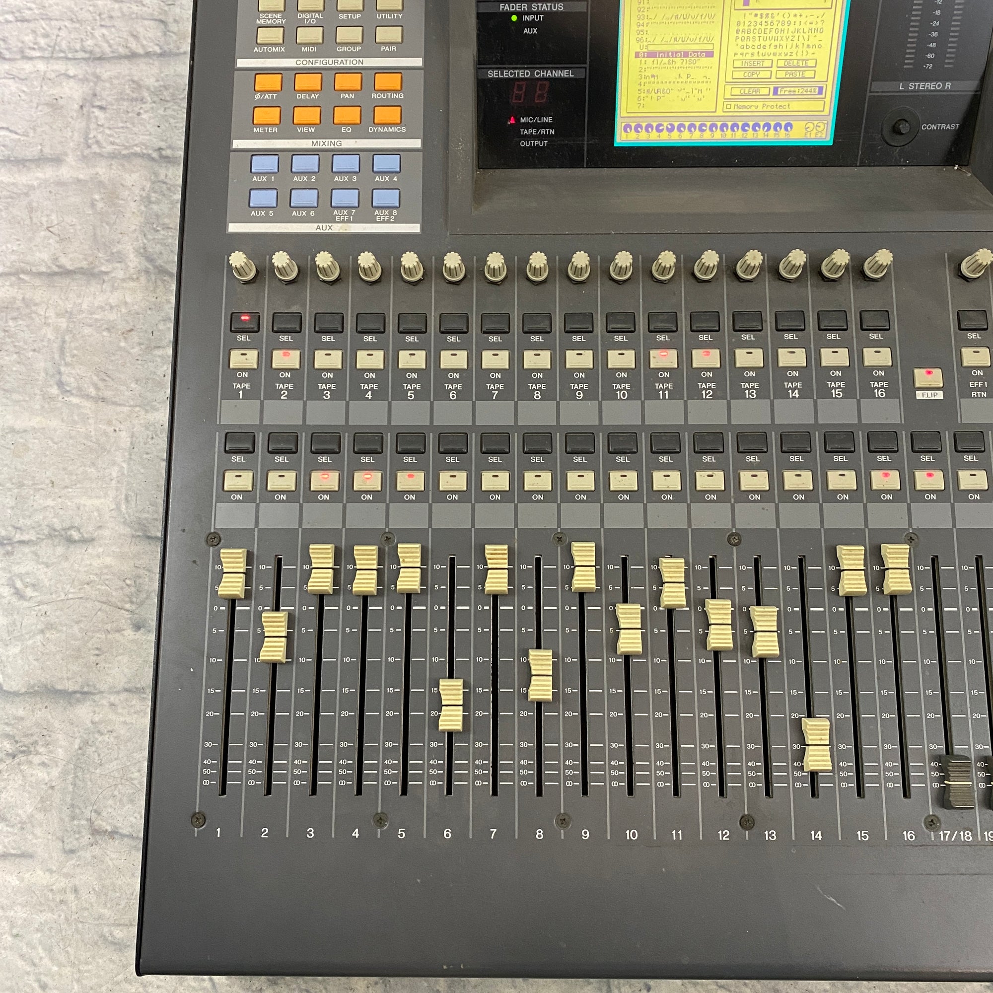 O2r Mixer Rear Yamaha O2R Digital Mixing Recording Console - Evolution Music