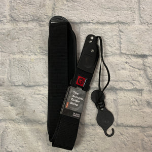 Planet Waves Acoustic Guitar Strap Black Quick Release
