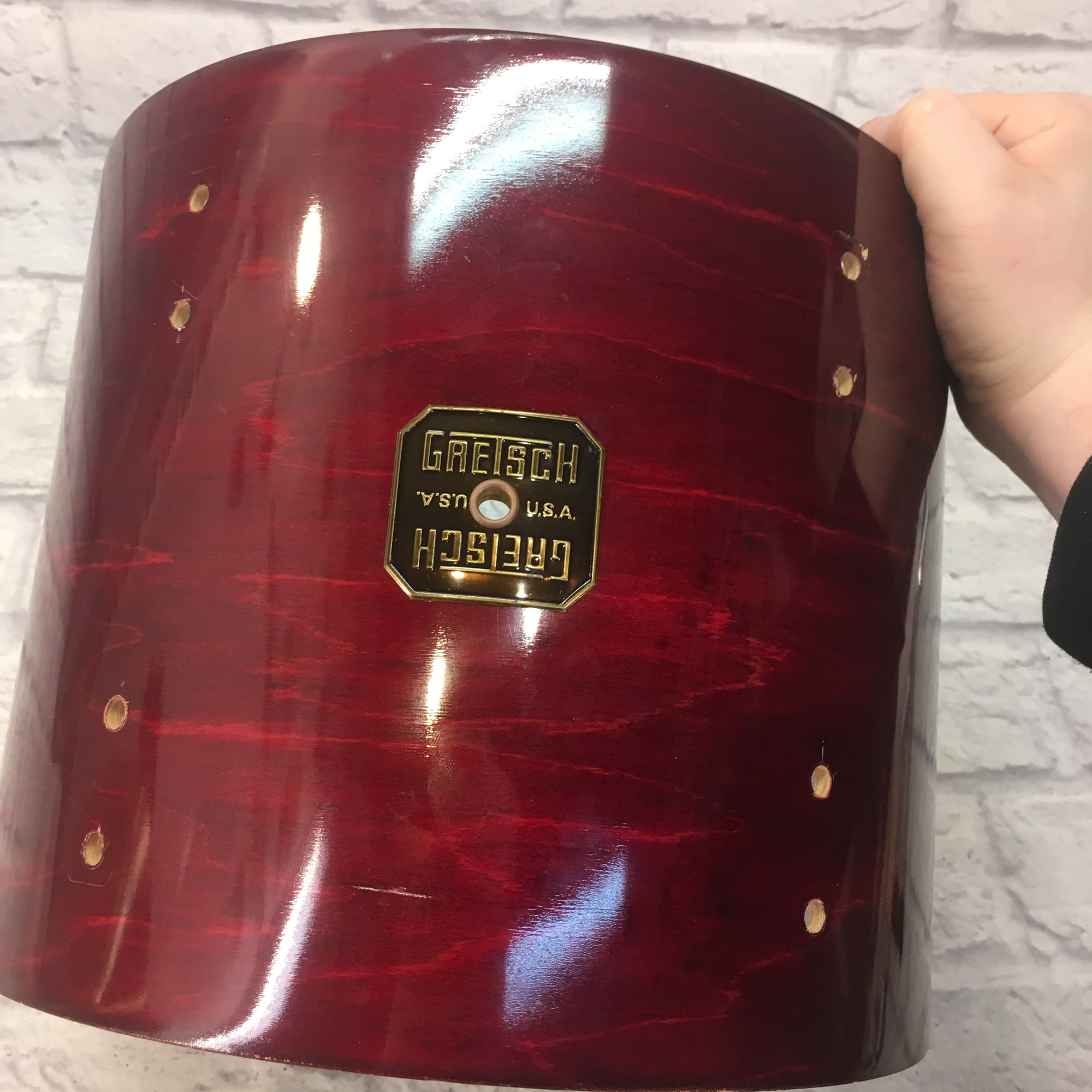 Gretsch 12x10 Deep Red Rack Tom Drum Shell