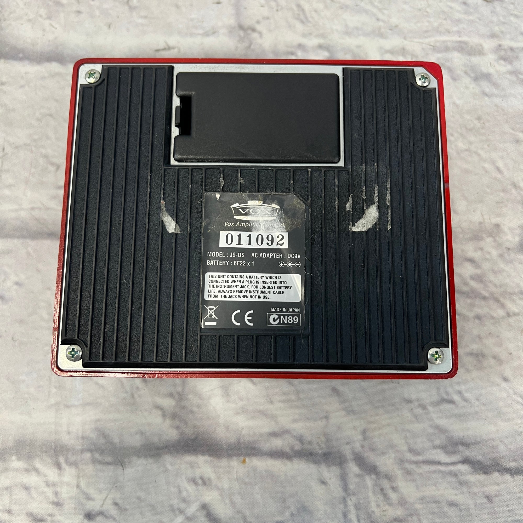 joe satriani distortion pedal Vox Joe Satriani Satchurator Overdrive Distortion Pedal