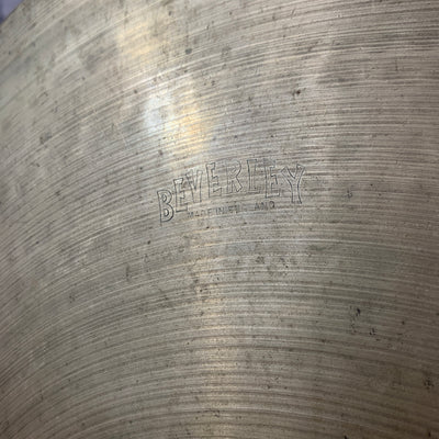 Vintage Beverley (Made in England) 20" Crash Ride Cymbal AS IS