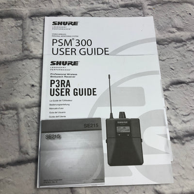Shure P3TRA PSM300 H20 In Ear Monitor System 518-542 MHz