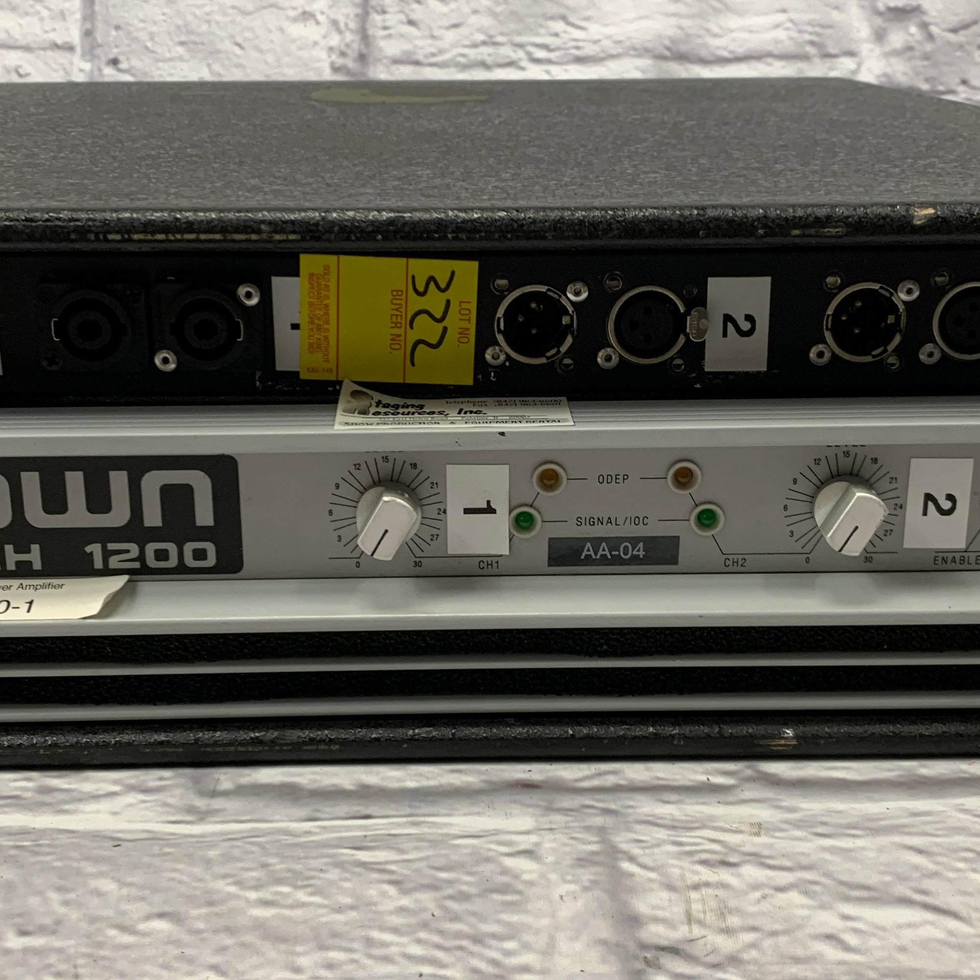 Crown Macro-Tech 1200 2-Channel Power Amplifier w/ Custom Connector Pa -  Evolution Music