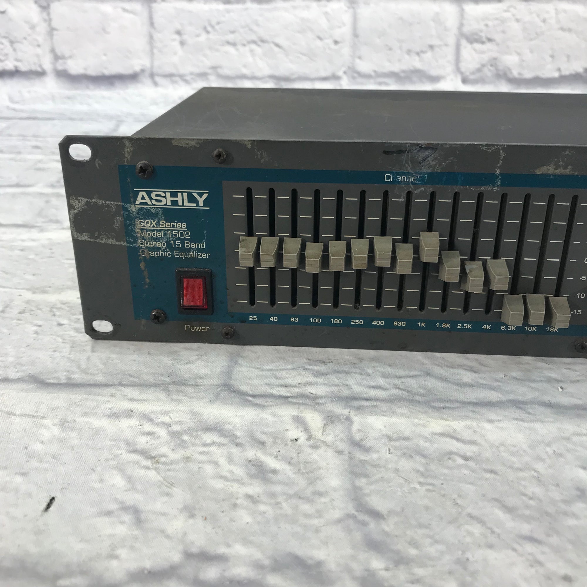 Ashly GQX-1502 2 Channel 15 Band Graphic Equalizer