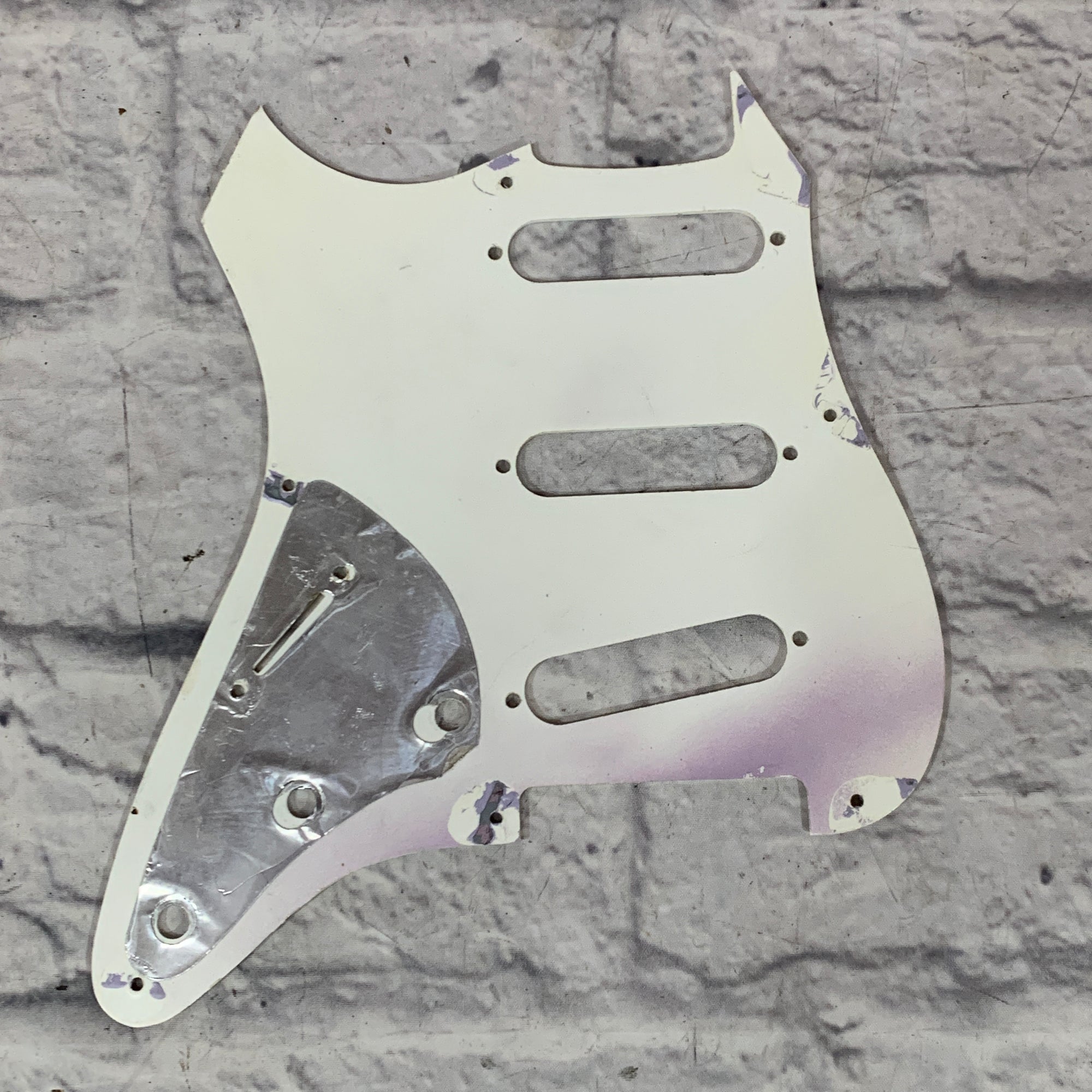 3 Single Coil Pickguard White
