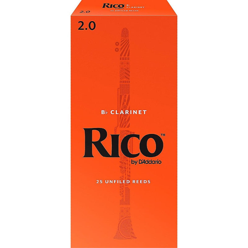 Rico Bb Clarinet Reeds Strength 2 Individual Reeds