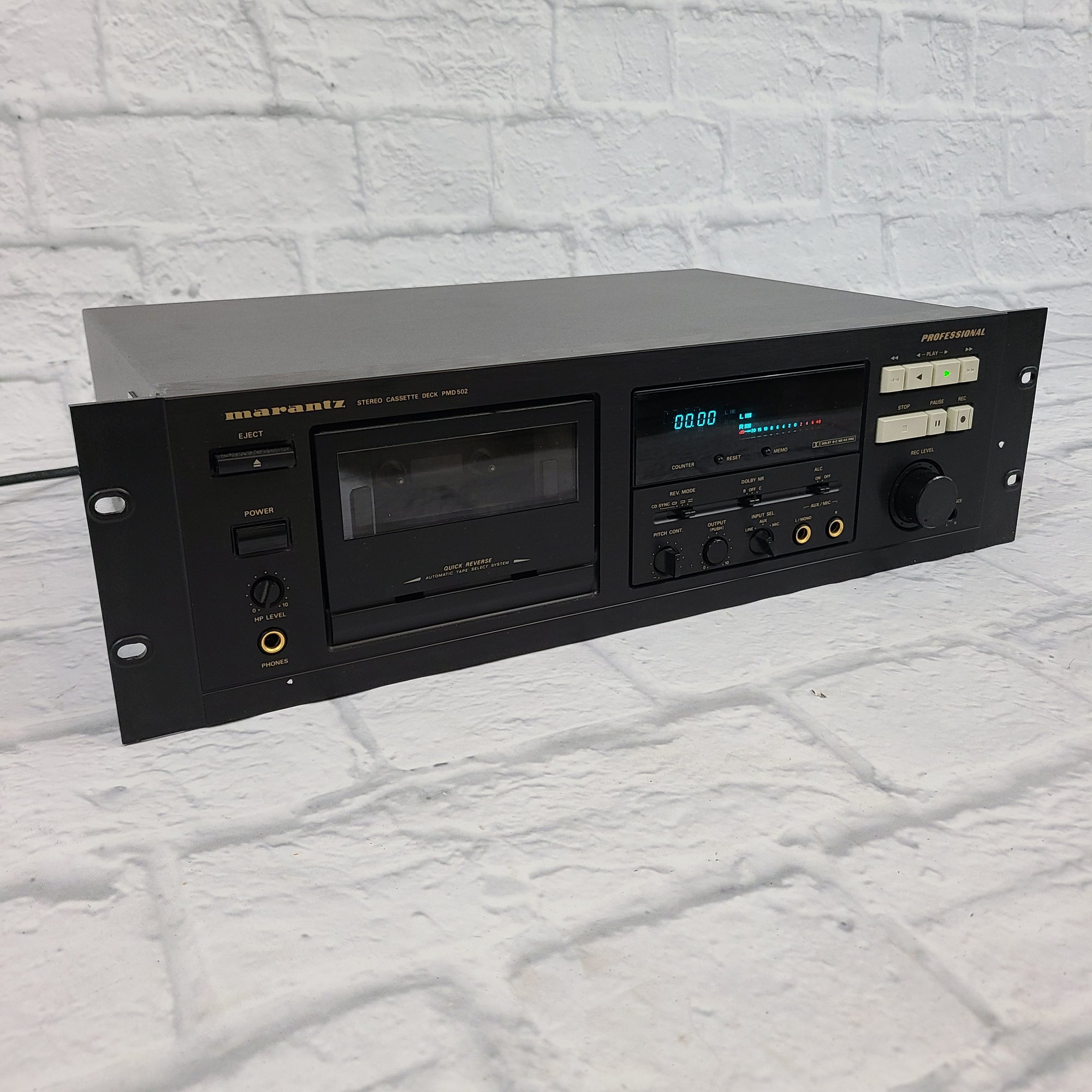 Marantz Professional PMD502 Rackmount Stereo Cassette Deck Player Recorder