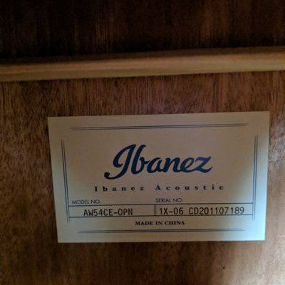 Ibanez AW54CE-OPN Dreadnought Acoustic Guitar