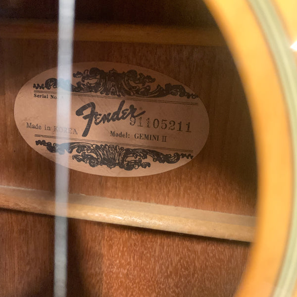 Fender Gemini II MIK Acoustic Guitar Evolution Music