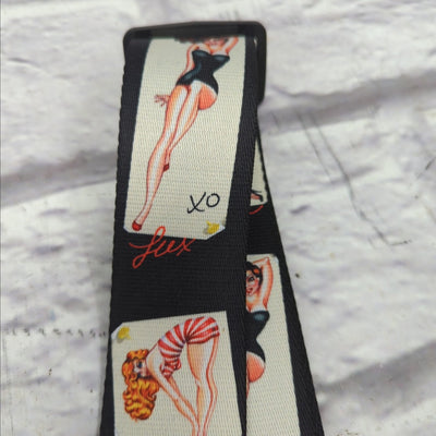 Levy's Leathers  Pin-Up Design MPS2-072 2" Sonic Art Series Polyester Guitar Strap