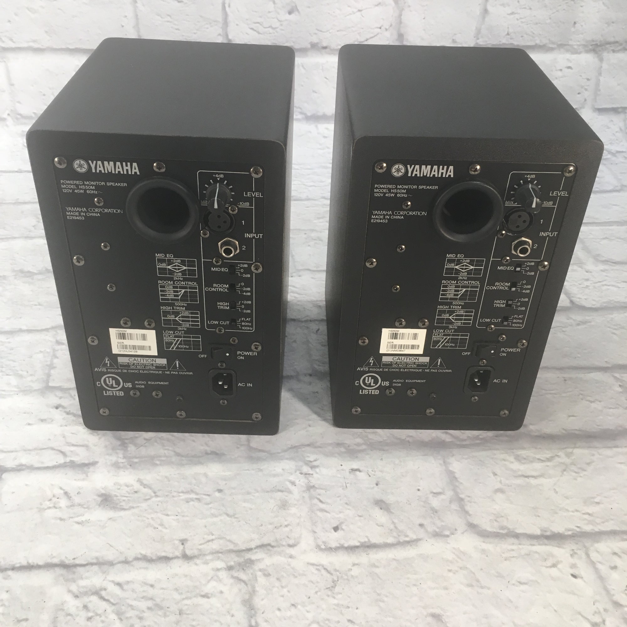 スピーカー・ウーファー YAMAHA POWERED MONITOR SPEAKER HS 50M Yamaha HS50M Powered Studio Monitor - (Pair) | eBay
