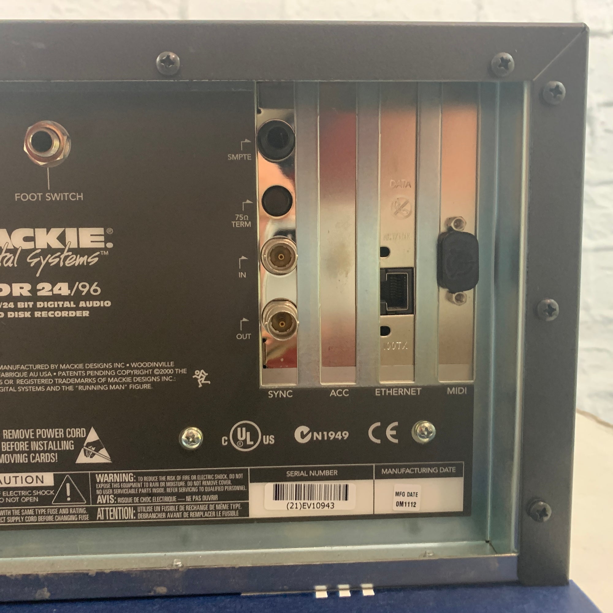 Mackie MDR 24/96 Digital Recorder
