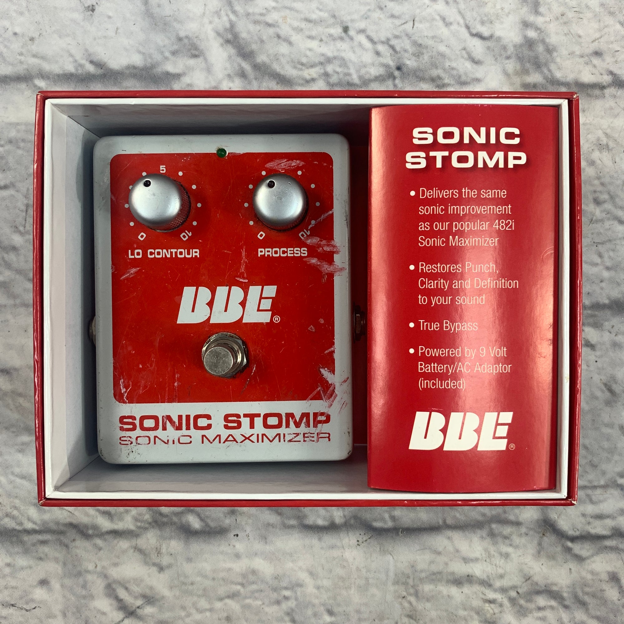 BBE Sonic Stomp Sonic Maximizer Guitar Effects Pedal