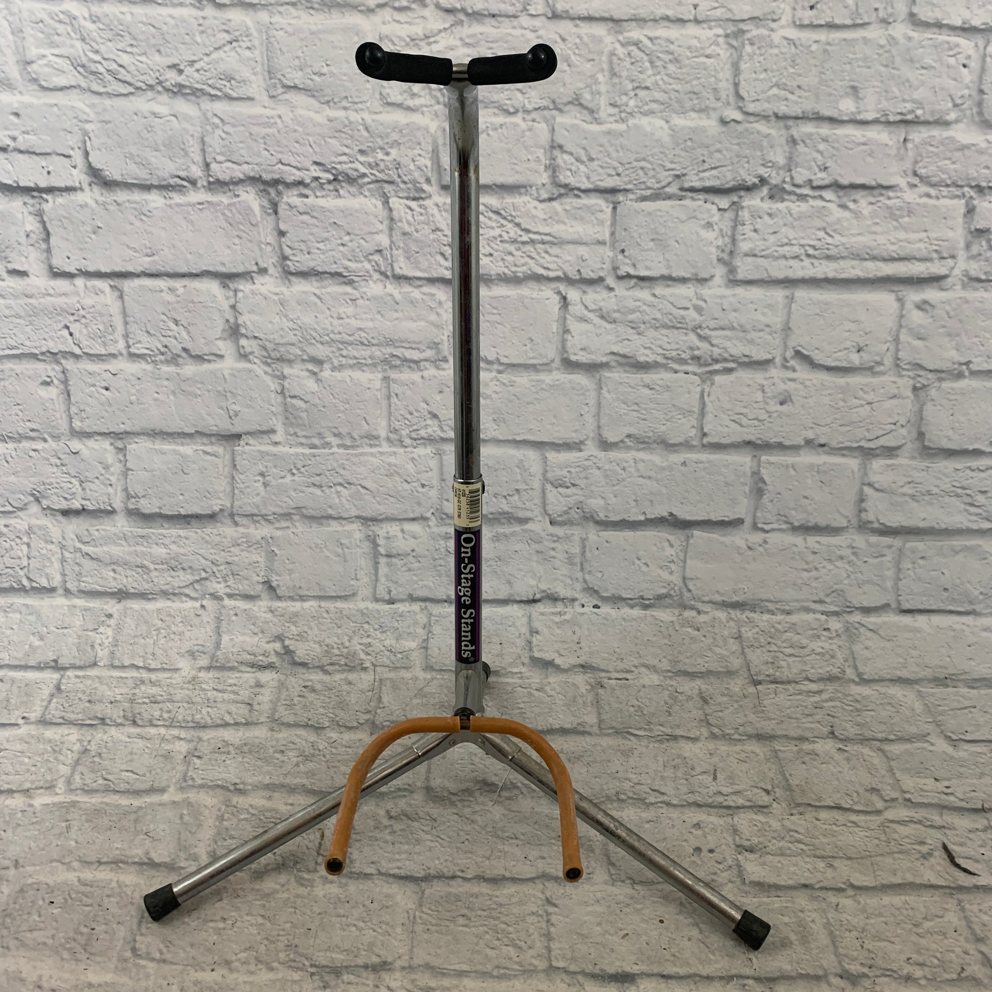 OnStage Chrome Guitar Stand